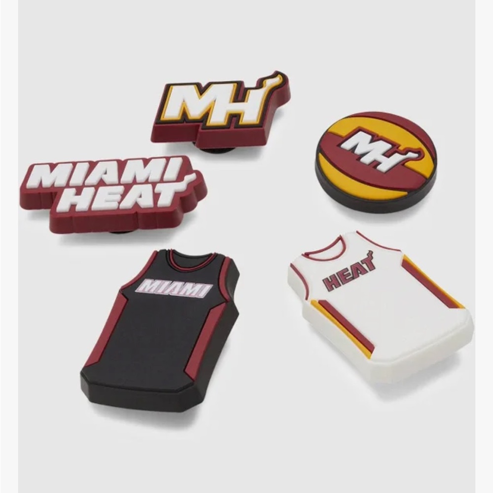 CROCS Miami Heat Jibbitz Collection